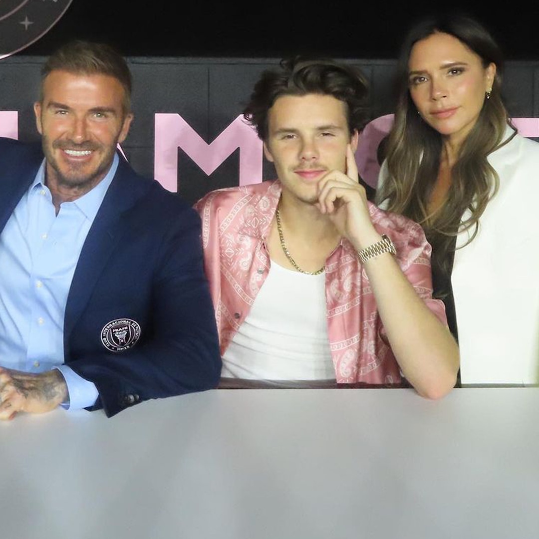 Victoria Beckham Trolls David Beckham for Slipping at Lionel Messi’s Miami Presentation – E! Online